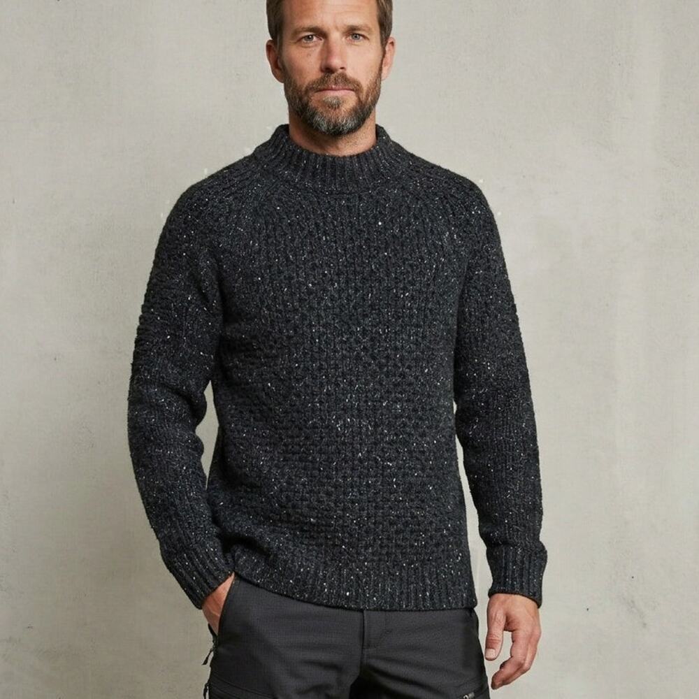 VOLLEBAK Nomad Sweater Heavy knit Cashmere Lambswool Size Medium